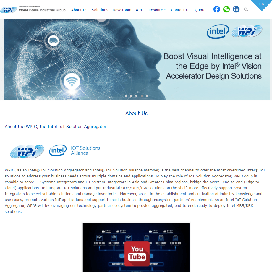 Wpig & Intel 合作網站